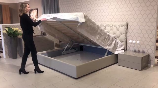 Кожаная кровать с коробом для хранения по спец цене смотреть онлайн