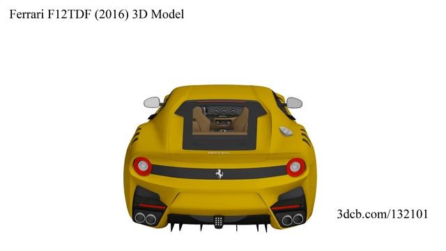 Ferrari F12TDF (2016) 3D Model смотреть онлайн