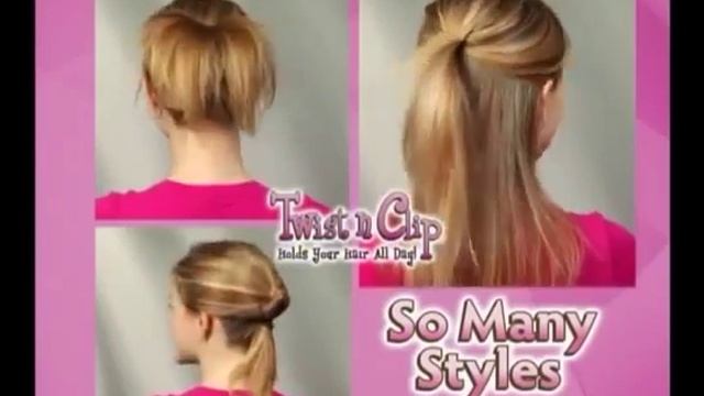Заколки для волос Twist N Clip (набор 4 шт) смотреть онлайн