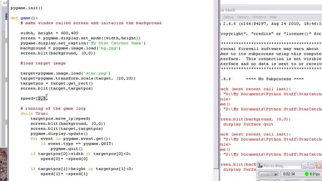 Python - Pygame Lesson - Star Catcher Part 3 смотреть онлайн