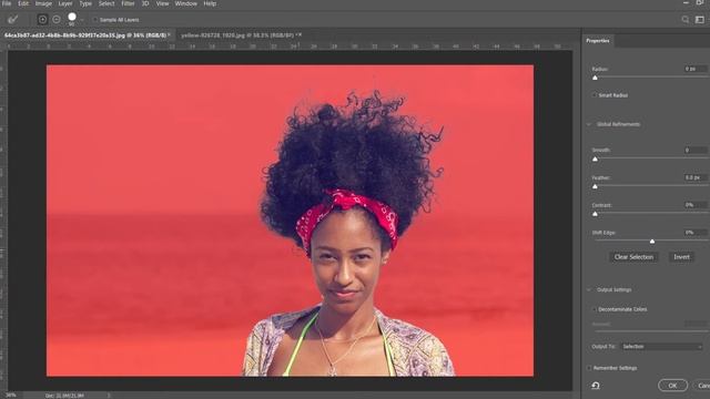 Select Hair in Photoshop / Выделение волос в Photoshop смотреть онлайн