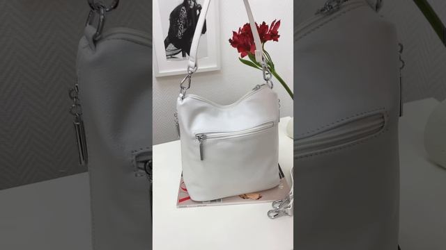 Сумка хобо из натуральной кожи Polina Eiterou смотреть онлайн