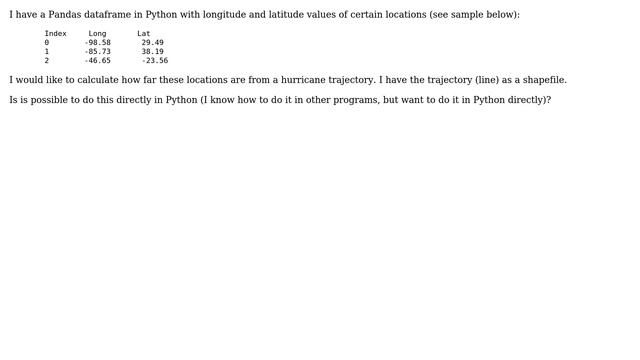 Python: Open a (line) shapefile and calculate distance to point given as a longitude-latitude tuple смотреть онлайн