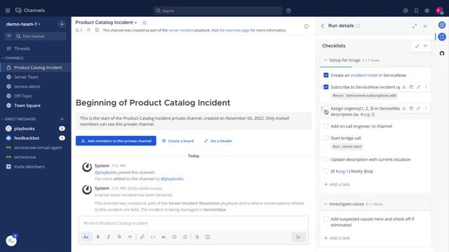 ServiceNow and Mattermost Playbooks Demo смотреть онлайн