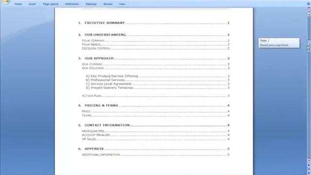 Sales Proposal Template смотреть онлайн