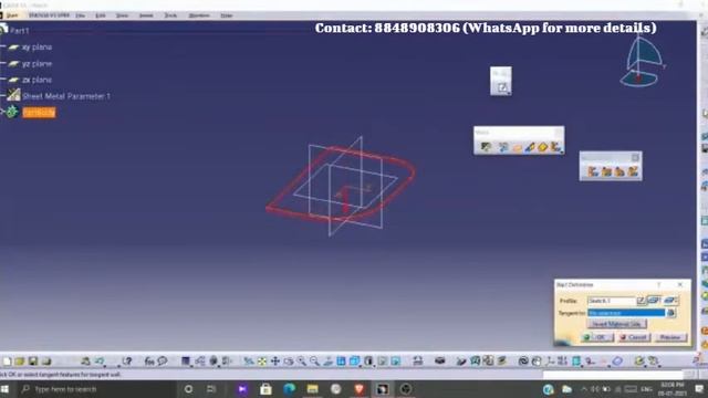 Avodha Job Oriented training program - AutoCAD Catia & Solidworks Contact ‑ Sample classes. смотреть онлайн