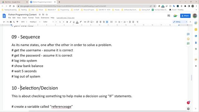 Basic Python Tutorial | Part 12 | PROGRAMMING CONSTRUCTS Python (2022) смотреть онлайн