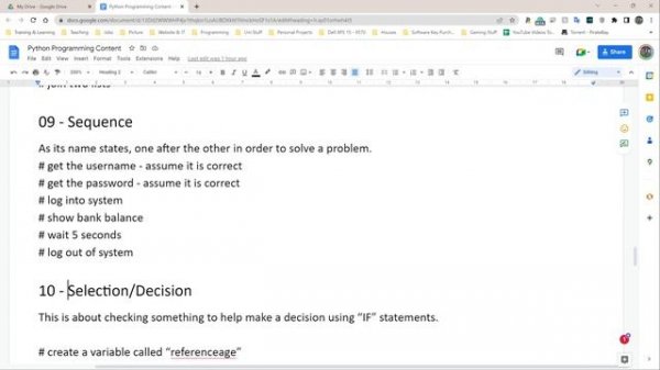Basic Python Tutorial | Part 12 | PROGRAMMING CONSTRUCTS Python (2022)