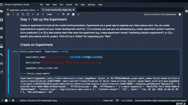 Organize, Track, and Evaluate ML Training Runs With Amazon SageMaker Experiments смотреть онлайн