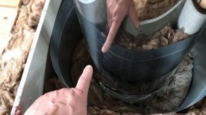 Проход дымохода через пол второго этажа в бане. ППУ