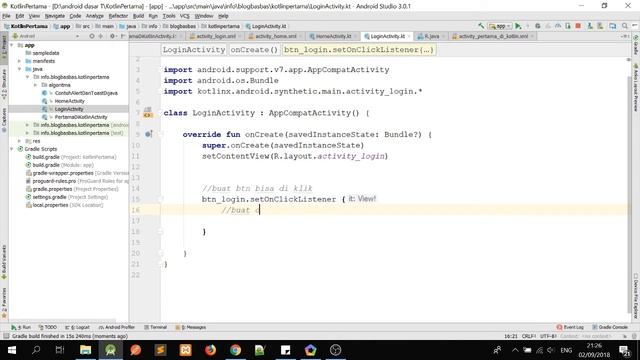 #05 Tutorial Kotlin basic login sederhana di kotlin смотреть онлайн