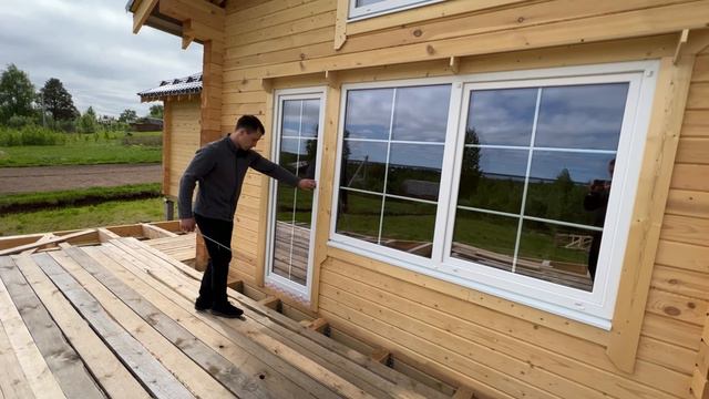 Дом 10х17 из профилированного бруса в г. Северодвинск. смотреть онлайн