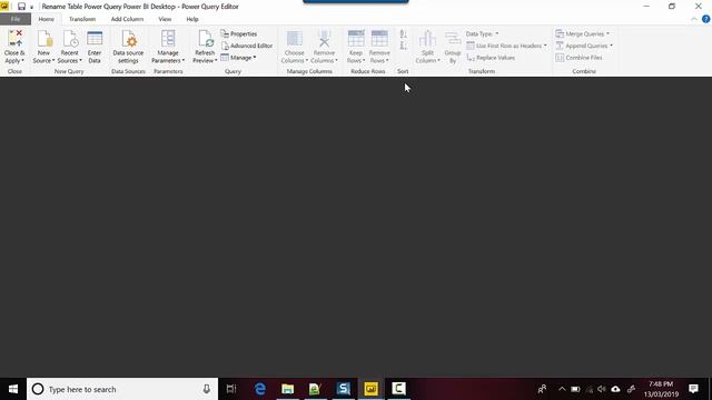 Rename Table Power Query Power BI Desktop смотреть онлайн