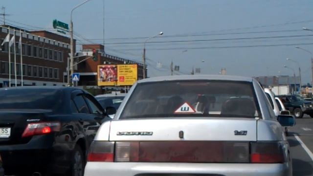 Омск.Светофор на углу Думская-Жукова. 27.06.2012 смотреть онлайн
