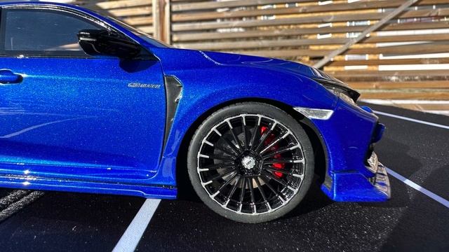 1:18 Honda Civic FK8 Type R 2020 Mugen Blue by OttOmobile [Unboxing] смотреть онлайн