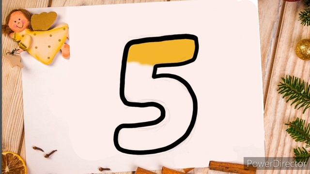 Drawing the number 5/Рисование цифры 5 смотреть онлайн
