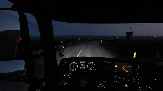 ETS2 Iceland, seaside road to Reykjavik with Mercedes Actros | ProMods 2.64 | Euro Truck Simulator смотреть онлайн