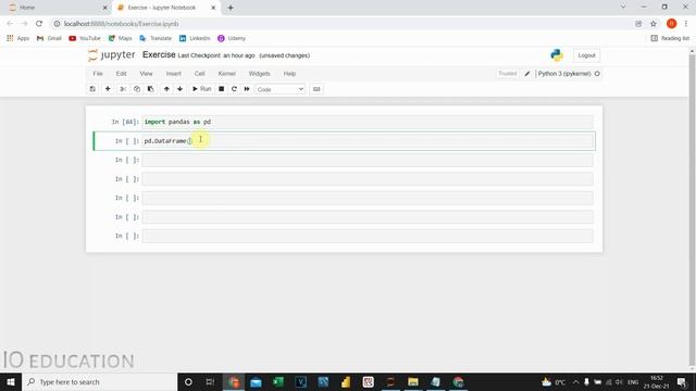 Create Empty Pandas DataFrame (Python) смотреть онлайн