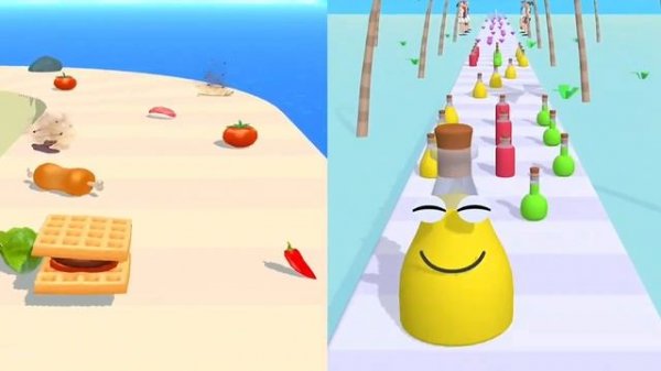 Sandwich Runner | Juice Run Game | Sandwich Runner Game | Juice Run All Levels | KDZT GAMING