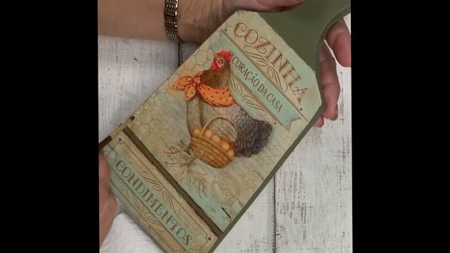 Декупаж разделочной доски. смотреть онлайн