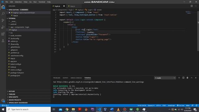Tutorial 6 Login Page in react native смотреть онлайн