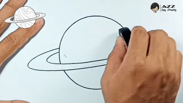 How to draw Saturn easy смотреть онлайн