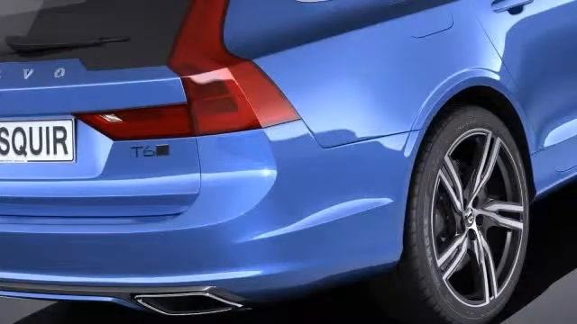 3D Model Volvo V90 Estate R design 2017 at 3DExport.com смотреть онлайн