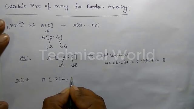 Calculating The Size Of Array For Random Indexing || Data Structure || Technical World смотреть онлайн