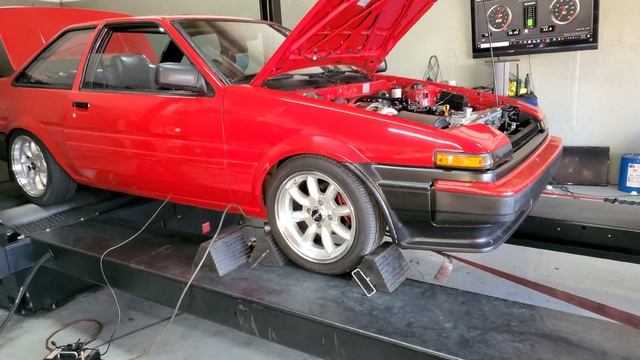 Dyno Day Ae86 2RZ Turbo South Florida смотреть онлайн