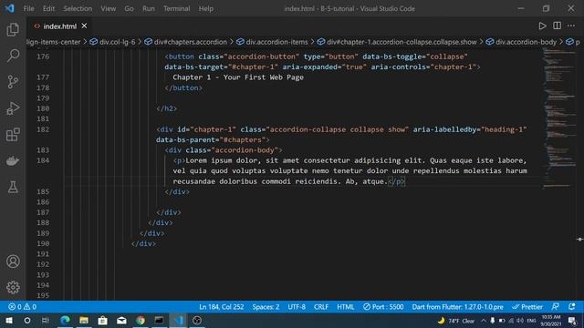 كورس Bootstrap 5 الدرس #12 Accordion смотреть онлайн