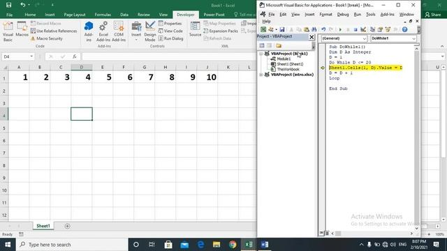 What is Do While Loop in VBA Excel || How to use Do While Loop in Excel VBA смотреть онлайн