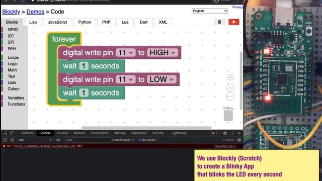 #BL602 #Blinky App ... Drag-n-drop from Web Browser to #PineCone BL602 @ThePine64! смотреть онлайн