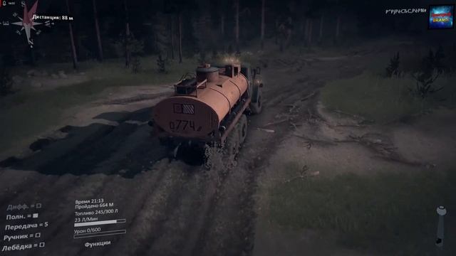 SpinTires ● Побережье ● Серия 3 - Помощь с топливом смотреть онлайн