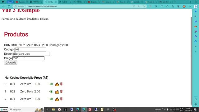 Curso de Vue 15 - Formulários com ações - edição de itens - JSON смотреть онлайн
