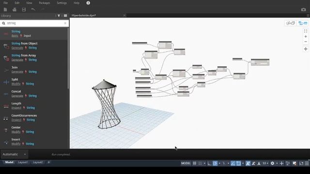Modelado de Hiperboloide con Dynamo y AutoCAD - Advance Steel смотреть онлайн