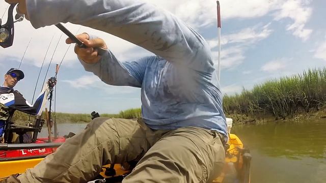 Redfish in 2016 Hobie pro angler 14 - Kastking sharky II - Kastking ranger rod смотреть онлайн