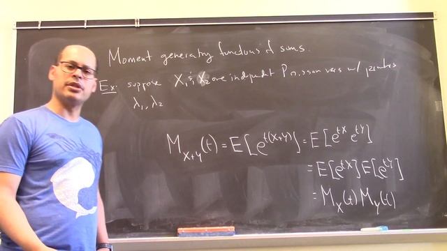 moment generating functions for sums of random variables смотреть онлайн