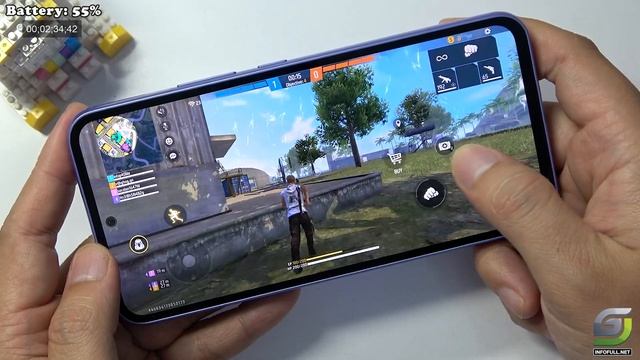 Samsung Galaxy A54 5G Test game Free Fire Mobile смотреть онлайн