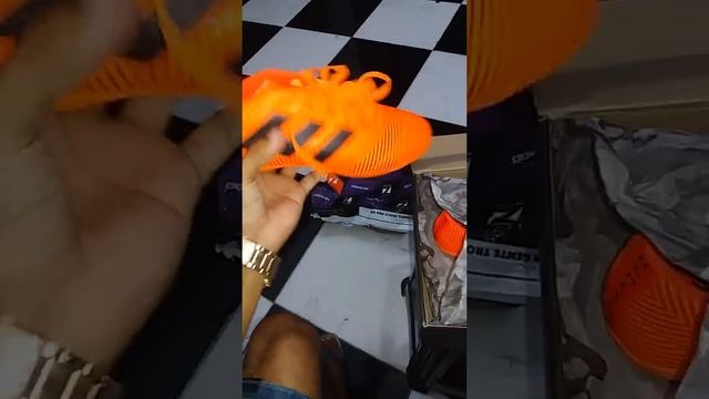 #Unboxing , Chuteira futsal adidas nemeziz tango 18 4 in masculina - laranja e preto смотреть онлайн