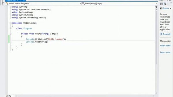 Hello world in C# | How do you write Hello World on console|How do I run C sharp
