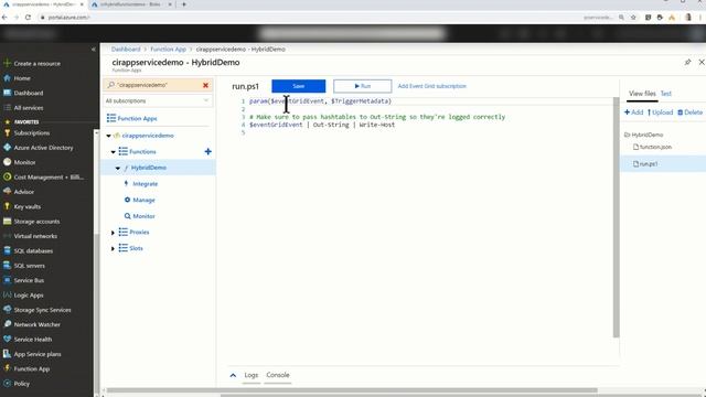 Run Azure Function PowerShell code On-Premises with a Relay Hybrid Connection смотреть онлайн