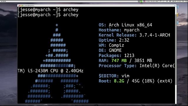Ubuntu Unity running under Arch Linux смотреть онлайн
