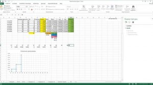 Построение фактического и теоретического кривого распределения в MS EXCEL