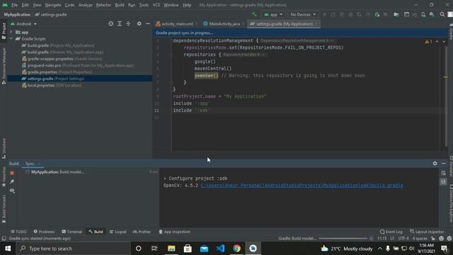 Configure openCV in android studio arctic fox version 2020.3.1 | смотреть онлайн