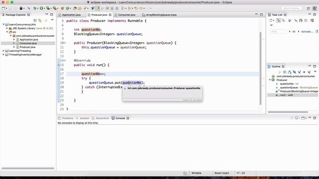 048 Lecture 40 Producer Consumer Pattern Using a BlockingQueue смотреть онлайн