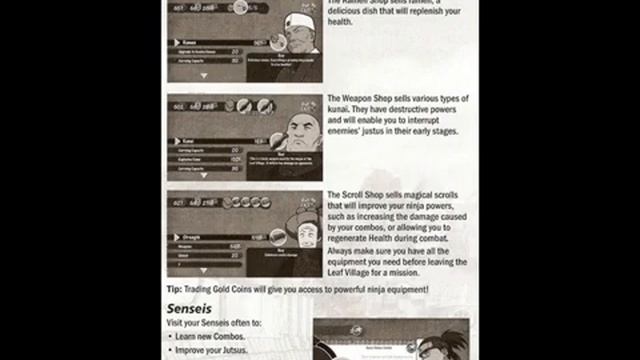 Naruto Rise of a Ninja Game Manual смотреть онлайн