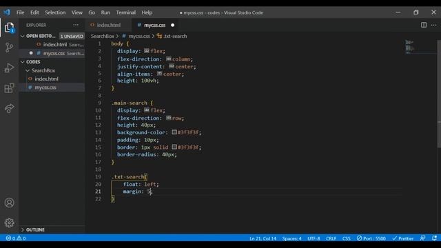 Search Box With animation Using Only CSS(Sadece Css Kullanarak Animasyonlu Arama Kutusu Yapma смотреть онлайн