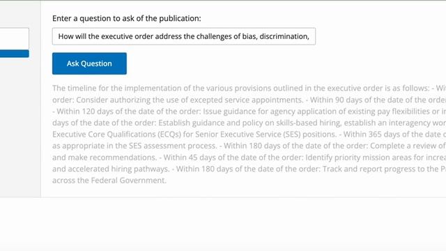 Using an LLM to ask Questions About the White House Exec Order on Safe, Secure and Trustworthy AI смотреть онлайн