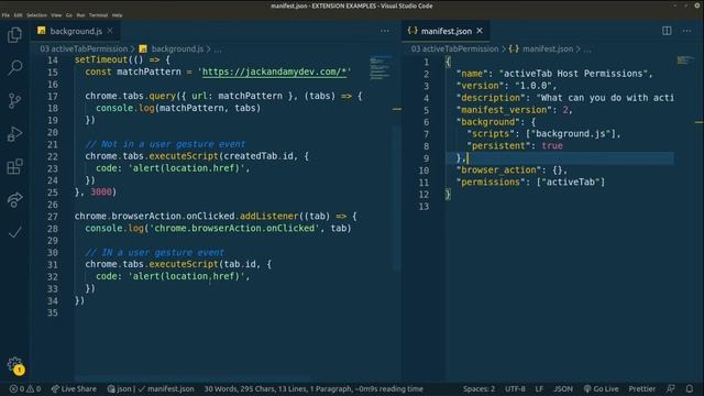 The activeTab permission - Chrome Extension tutorial смотреть онлайн