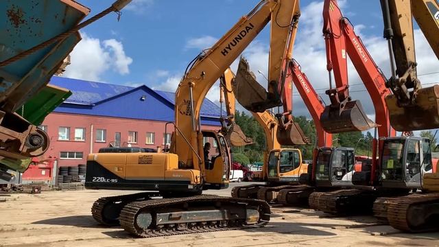 2591. Обзор: Экскаватор гусеничный HYUNDAI R220LC 9S 2013 смотреть онлайн